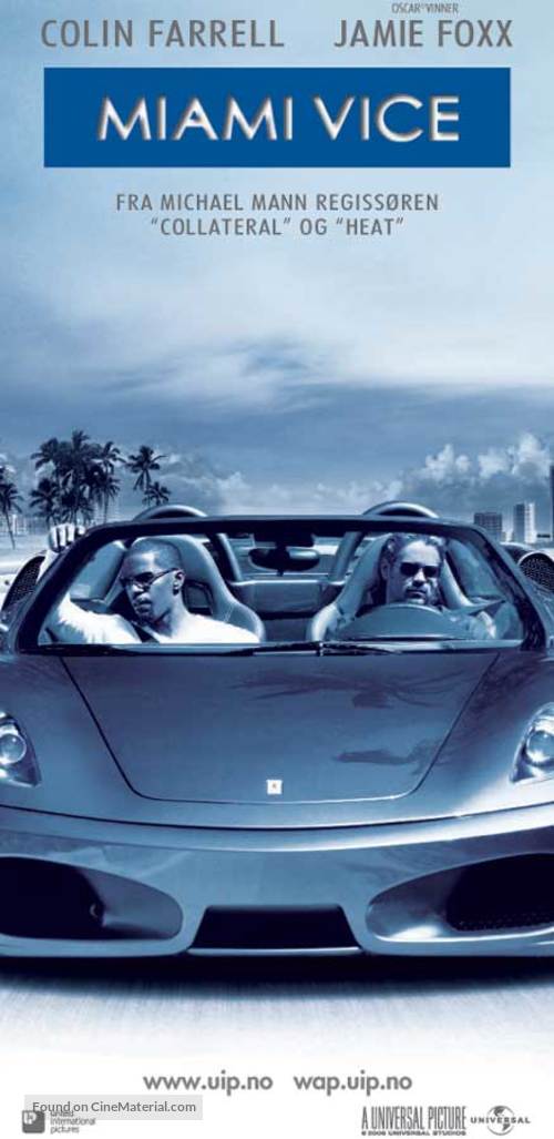 Miami Vice (2006) Norwegian movie cover