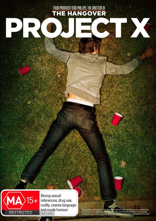 Project X - Australian DVD movie cover