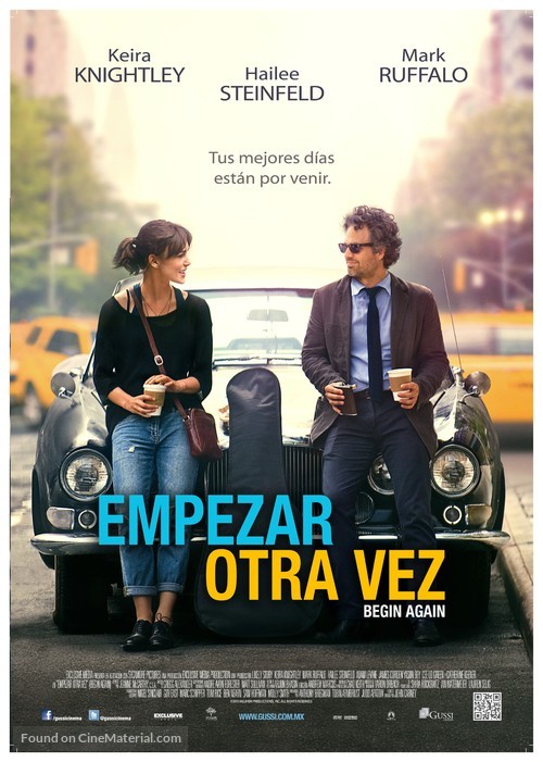 Begin Again - Mexican Movie Poster