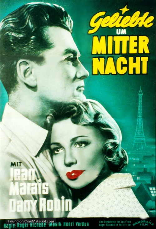 Les amants de minuit - German Movie Poster