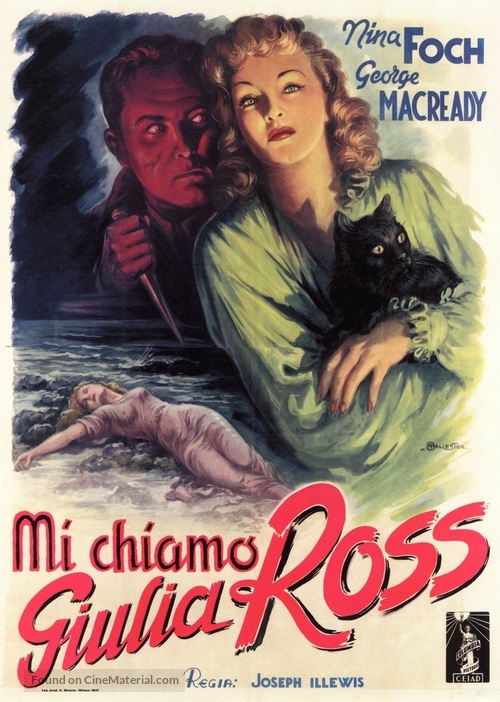 My Name Is Julia Ross - Italian Theatrical movie poster