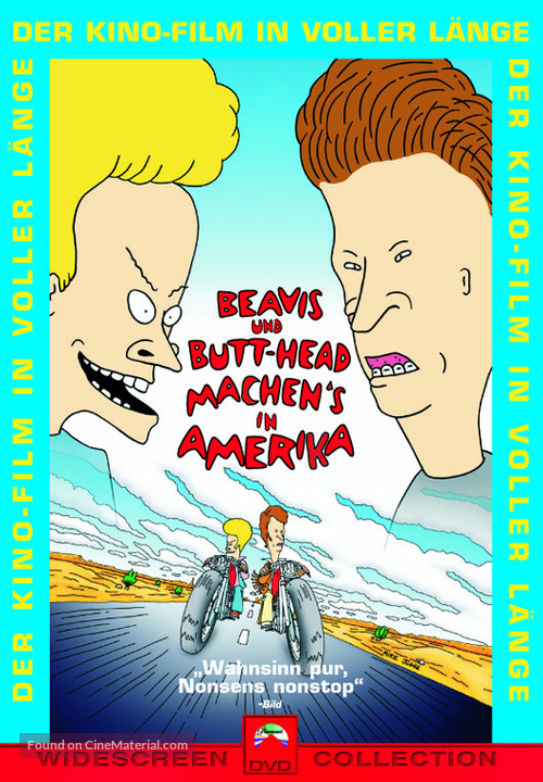 Beavis and Butt-Head Do America - German DVD movie cover