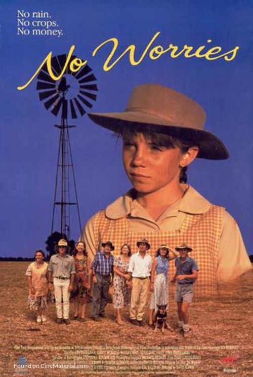 No Worries - Australian Movie Poster