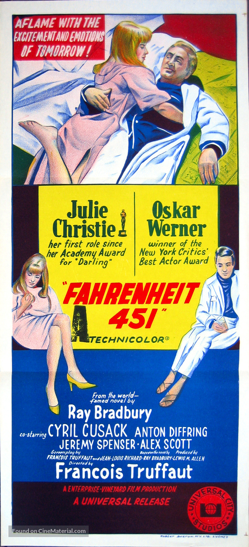 Fahrenheit 451 - Australian Movie Poster