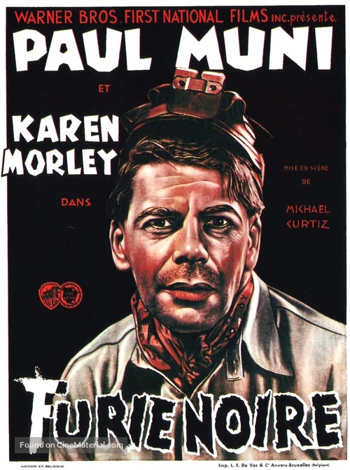 Black Fury - Belgian Movie Poster