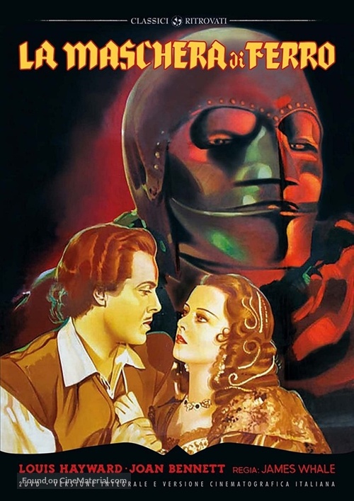 The Man in the Iron Mask - Italian DVD movie cover