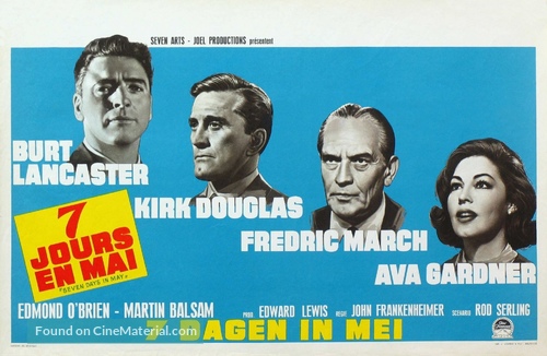 Seven Days in May - Belgian Movie Poster
