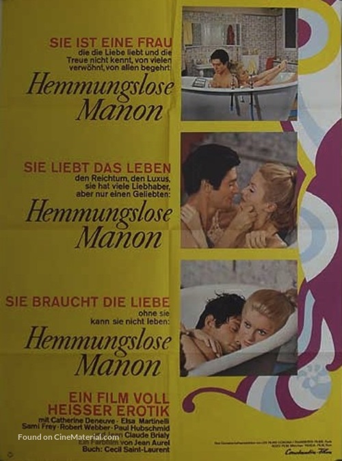 Manon 70 - German Movie Poster