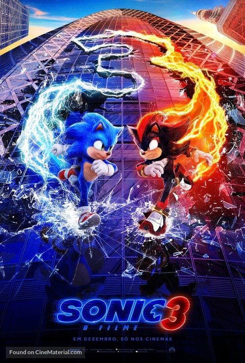 Sonic the Hedgehog 3 - Portuguese Movie Poster