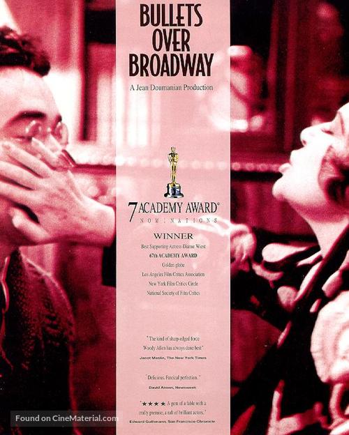 Bullets Over Broadway - For your consideration movie poster