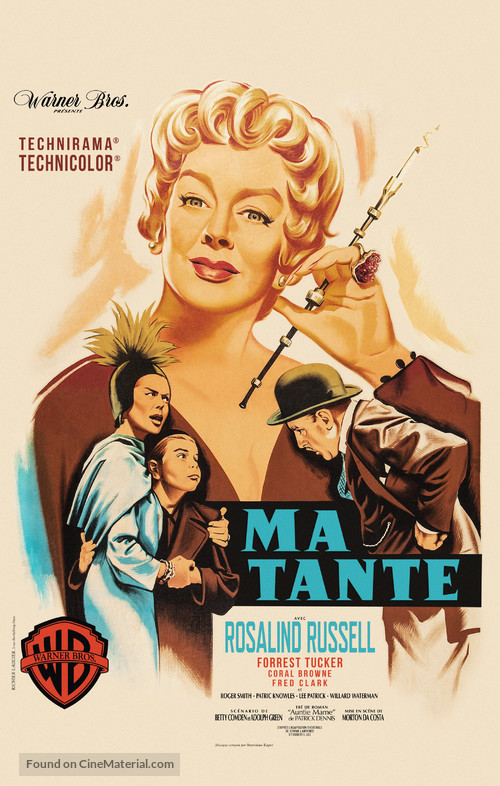 Auntie Mame - French Movie Poster