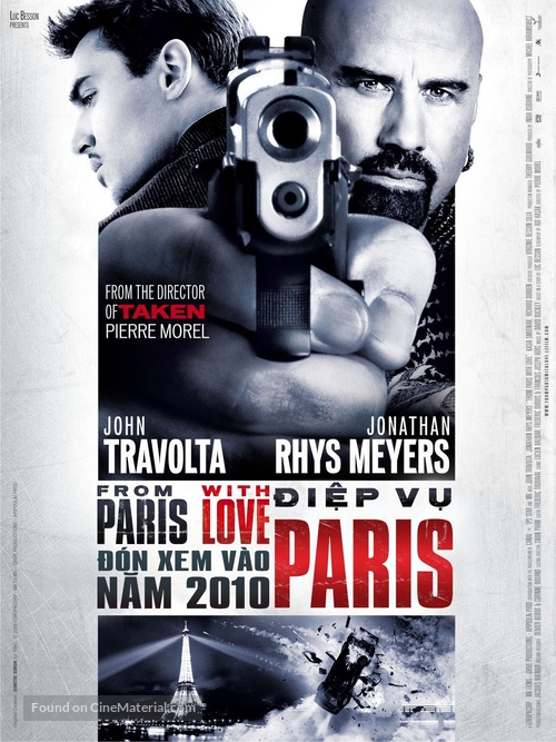 From Paris with Love - Vietnamese Movie Poster
