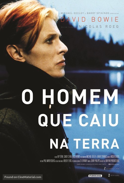 The Man Who Fell to Earth - Brazilian Re-release movie poster
