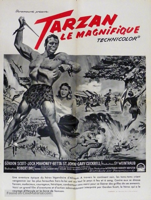 Tarzan the Magnificent - French poster