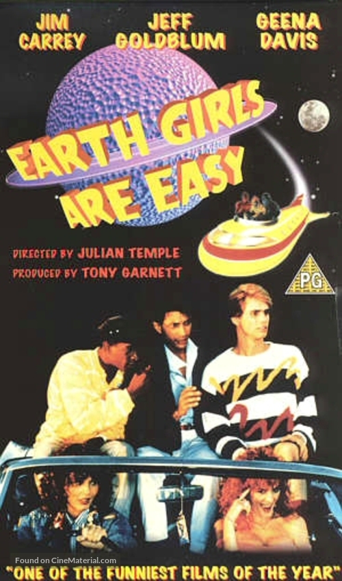 Earth Girls Are Easy - British VHS movie cover