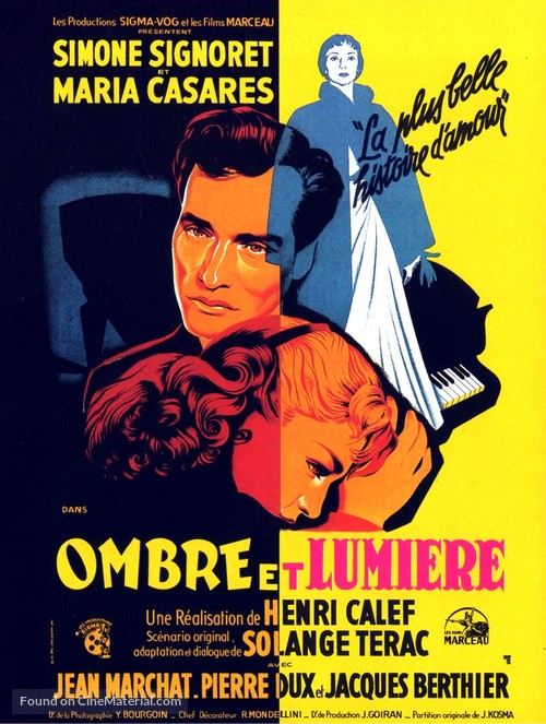 Ombre et lumi&egrave;re - French Movie Poster