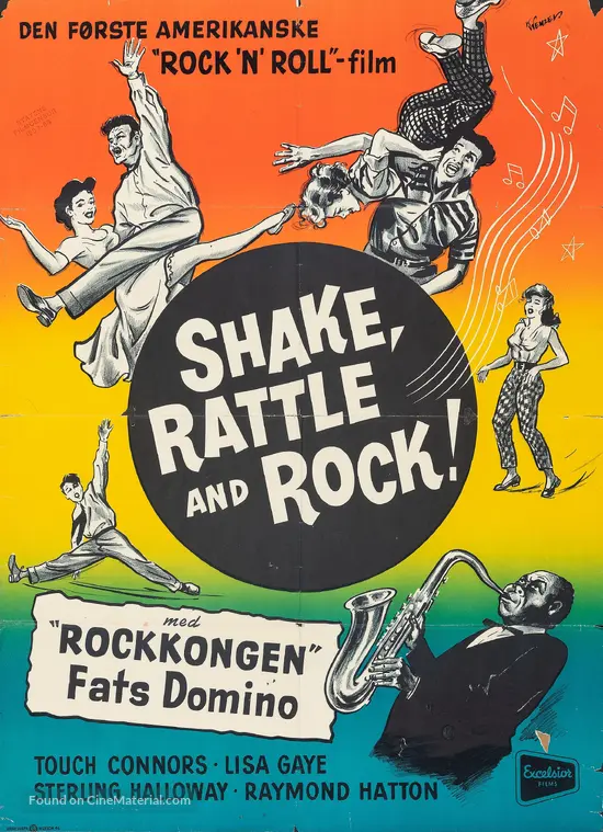 Shake, Rattle & Rock! (1956) Danish movie poster