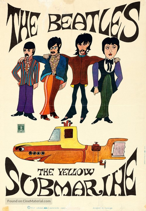 Yellow Submarine - Italian Movie Poster