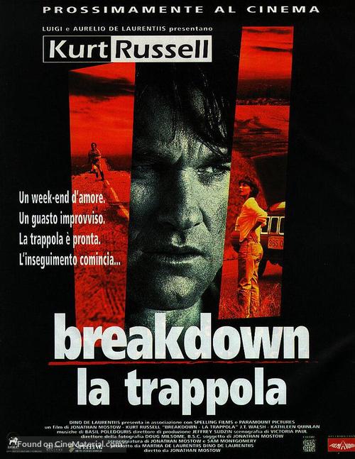 Breakdown - Italian Movie Poster