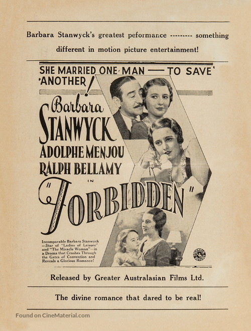 Forbidden - poster