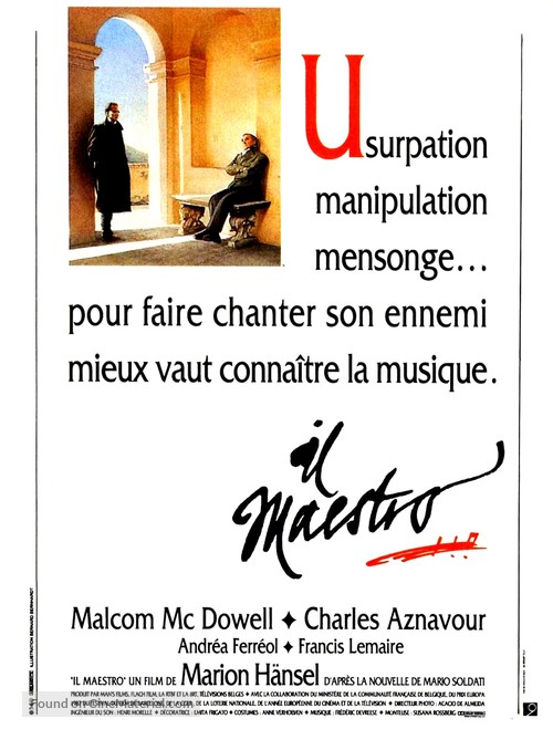 Il maestro - French Movie Poster