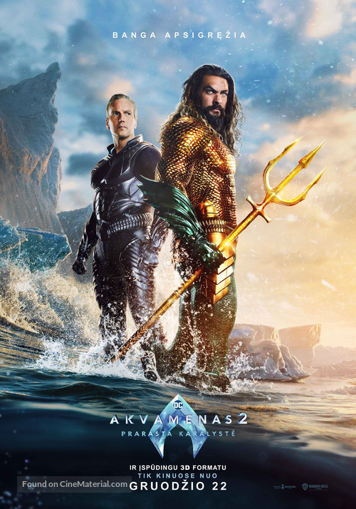 Aquaman and the Lost Kingdom - Lithuanian Movie Poster