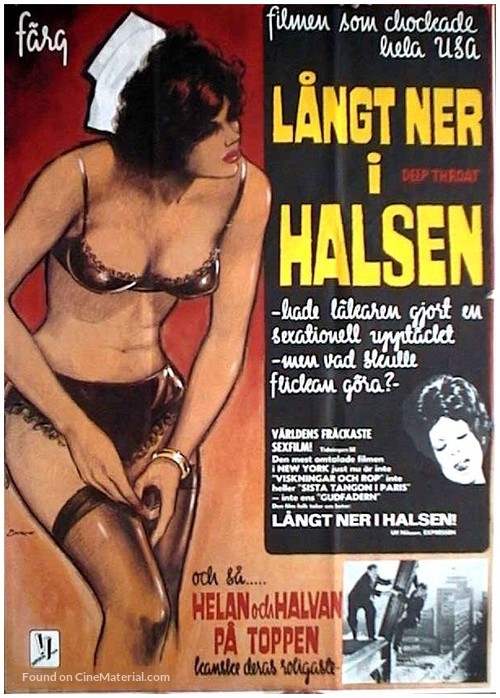 Deep Throat - Swedish Movie Poster