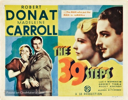 The 39 Steps - British Movie Poster