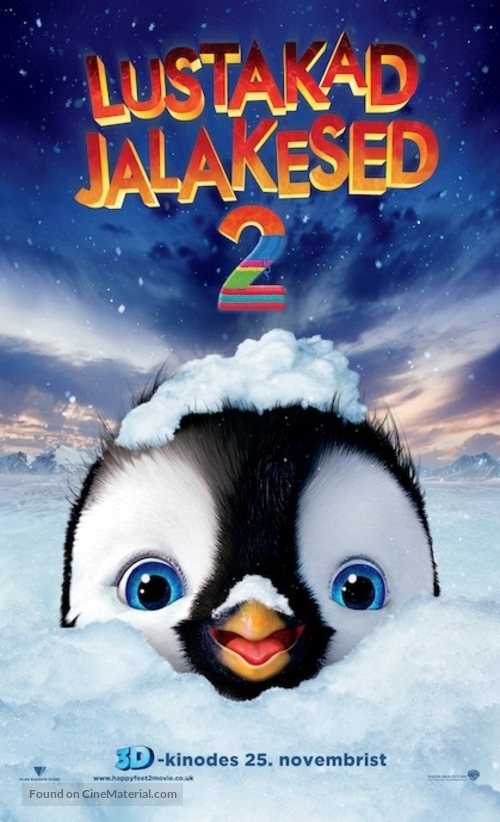 Happy Feet Two - Estonian Movie Poster