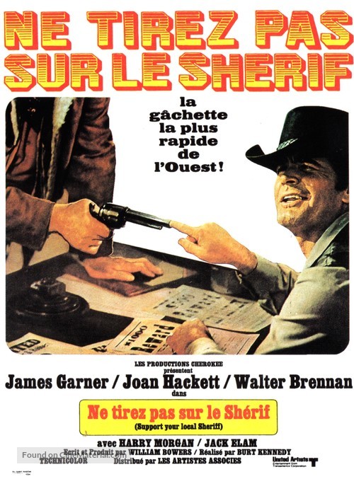 Support Your Local Sheriff! - French Movie Poster