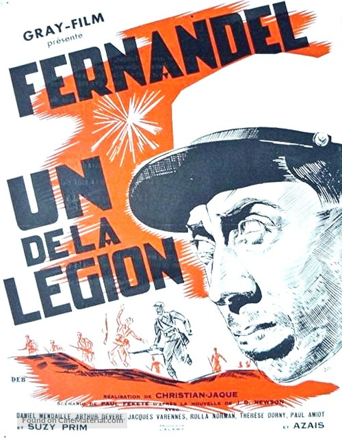 Un de la l&egrave;gion - French Movie Poster