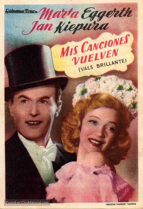 Valse brillante - Spanish Movie Poster