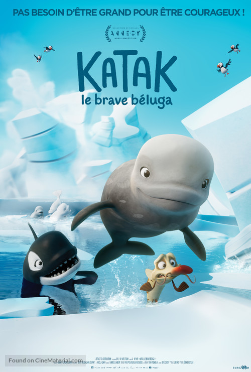 Katak, the Brave Beluga - French Movie Poster