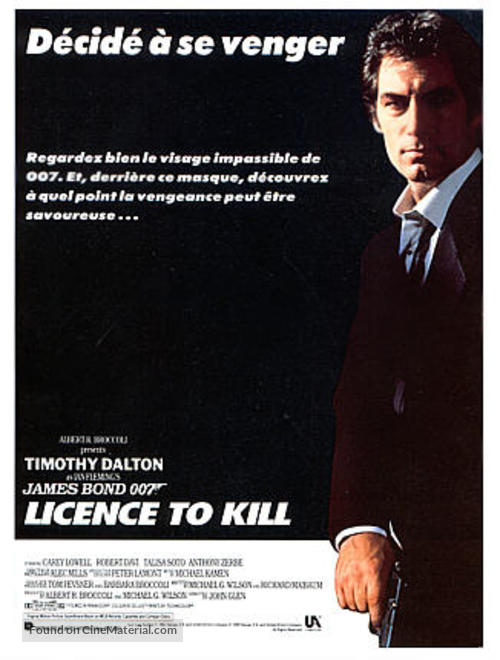Licence To Kill - French poster