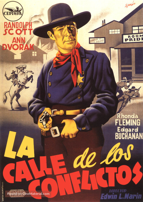 Abilene Town - Spanish Movie Poster