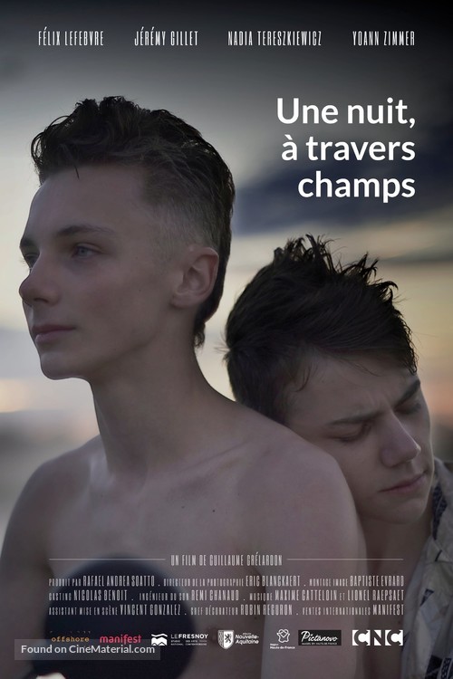 Une nuit, &agrave; travers champs - French Movie Poster