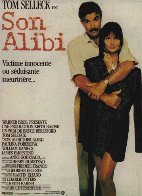 Her Alibi - French Movie Poster
