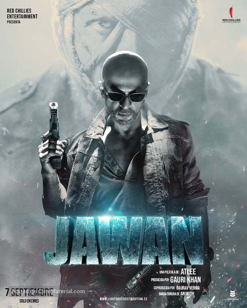 Jawan - Spanish Movie Poster