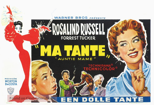 Auntie Mame - Belgian Movie Poster