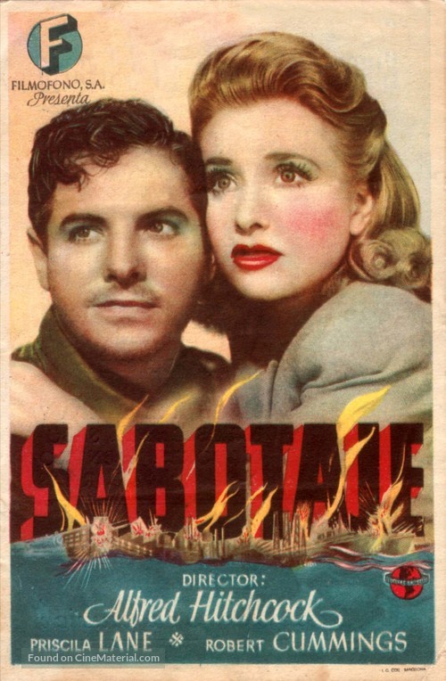 Saboteur - Spanish Movie Poster