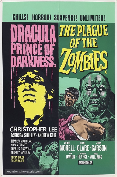 Dracula: Prince of Darkness - British Combo movie poster