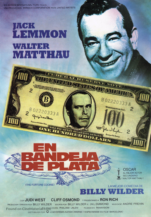 The Fortune Cookie - Spanish Movie Poster