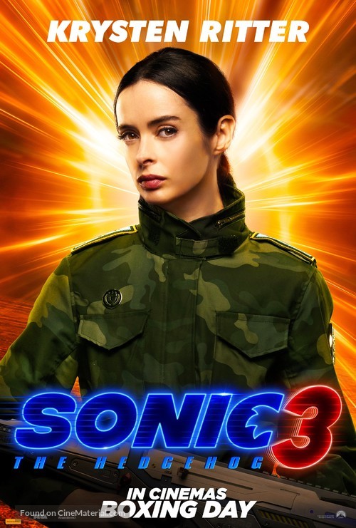 Sonic the Hedgehog 3 - Australian Movie Poster