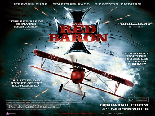 Der rote Baron (2008) British movie poster