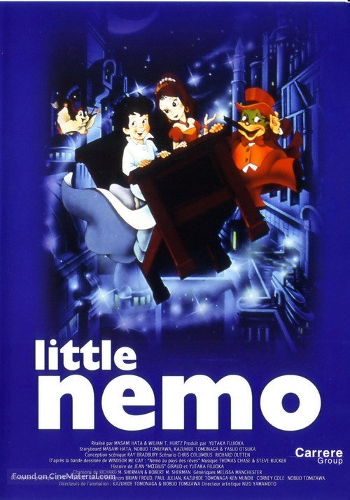 Little Nemo: Adventures in Slumberland - French DVD movie cover