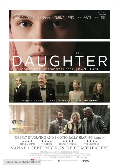 The Daughter - Dutch Movie Poster