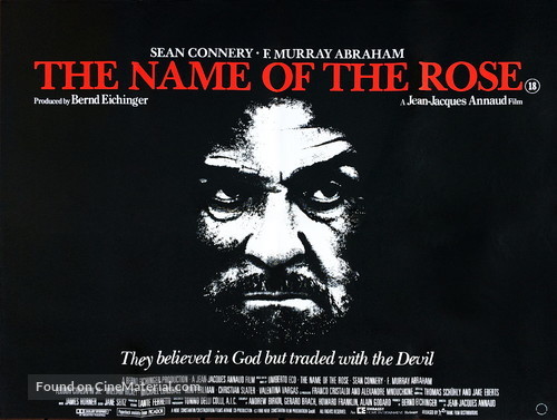 The Name of the Rose - British Movie Poster