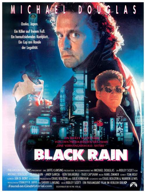 Black Rain - German Movie Poster