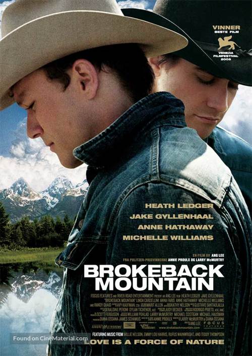Brokeback Mountain - Norwegian Movie Poster