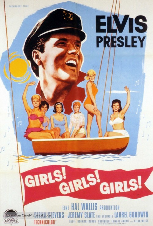 Girls! Girls! Girls! - German Movie Poster